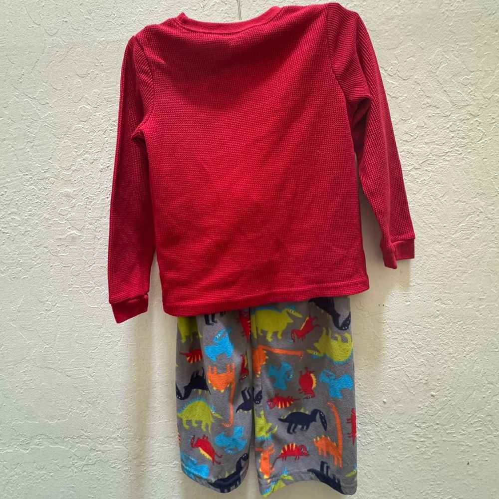 Carter's Red and Gray Dinosaur Pajama Set - Picture 5 of 11
